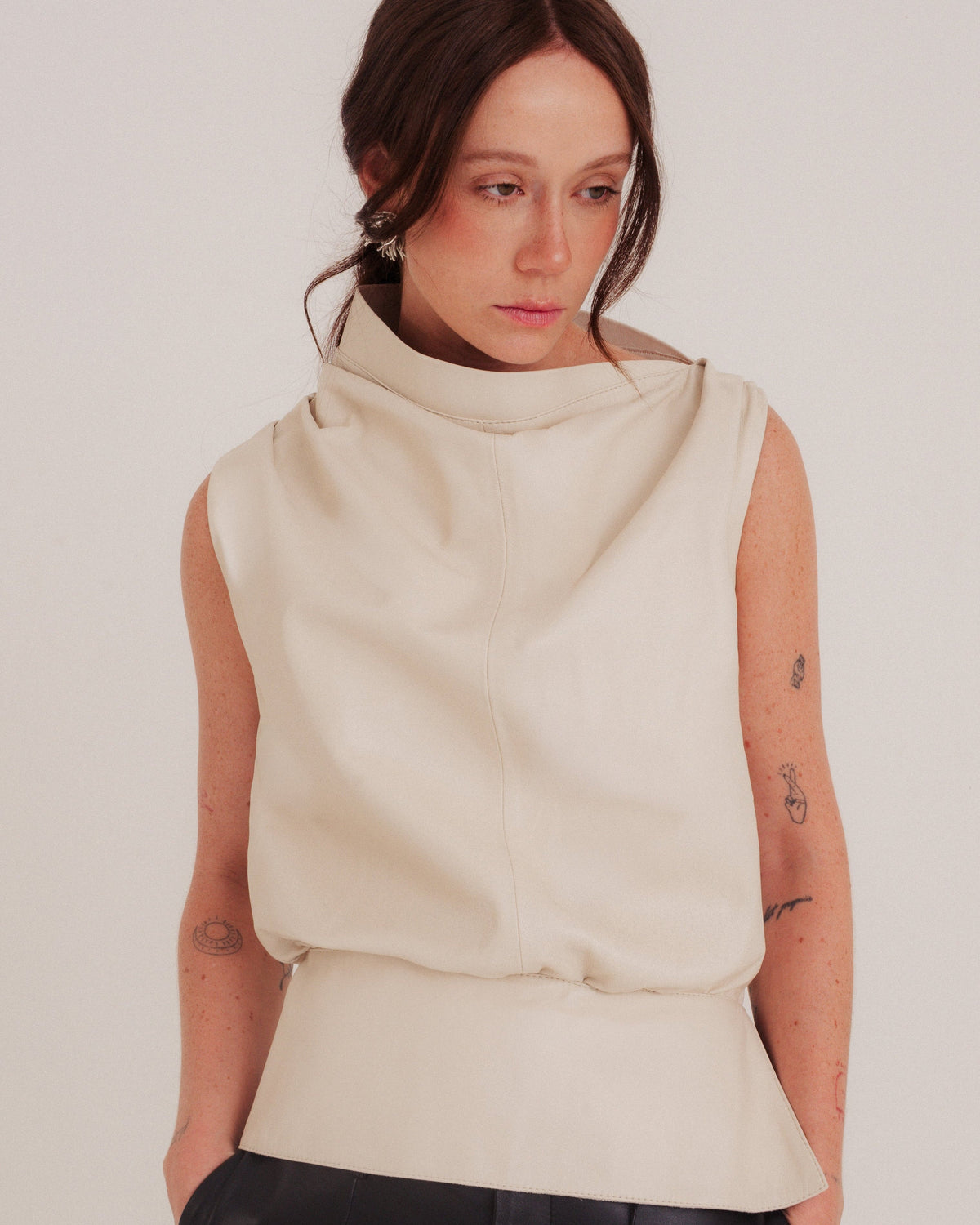 Roam Draped Top Cream by NADI 2