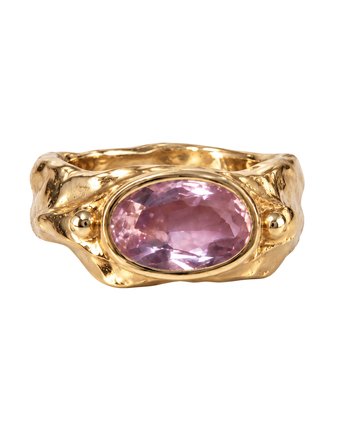 Ring Dalí Pink Stone Gold by Frits