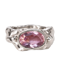 Ring Dalí Pink Stone Silver by Frits
