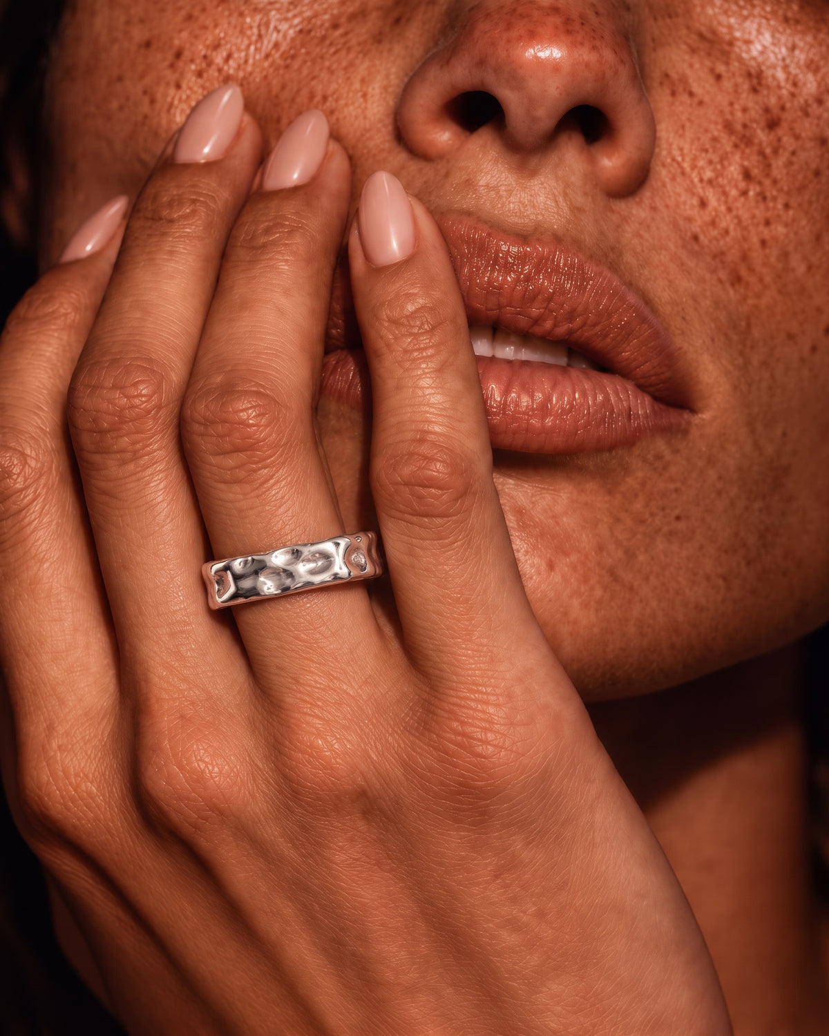 Ring Marshmallow Square Silver by Frits 2