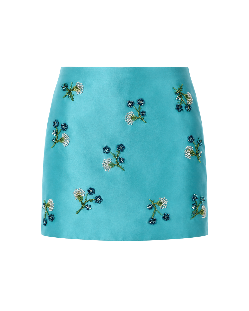 Skirt Embroidered Zibeline Green
