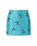 Skirt Embroidered Zibeline Green