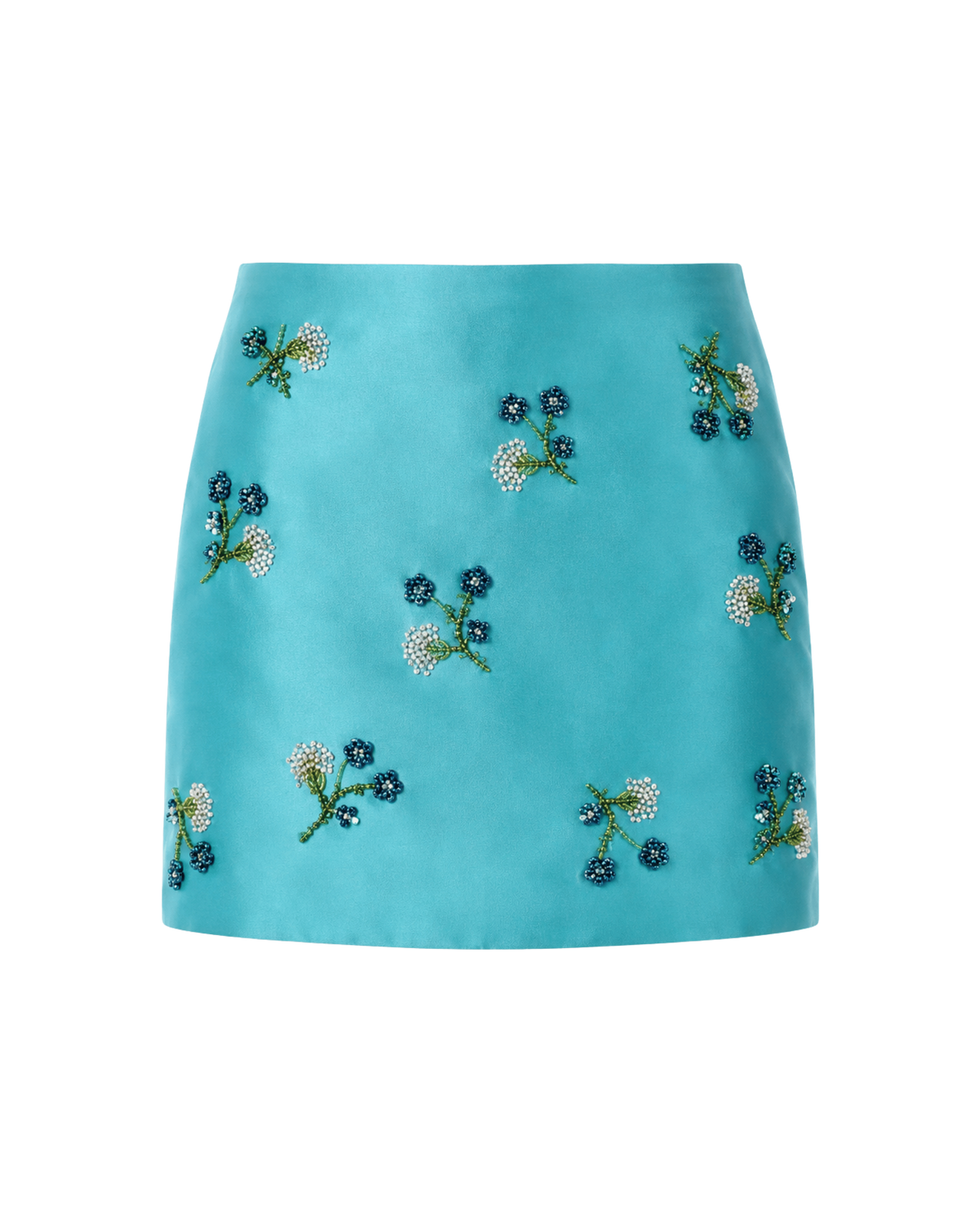 Skirt Embroidered Zibeline Green