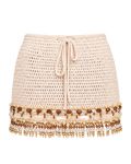 Skirt Crochet Embroidered Ecru by Yasoli, still