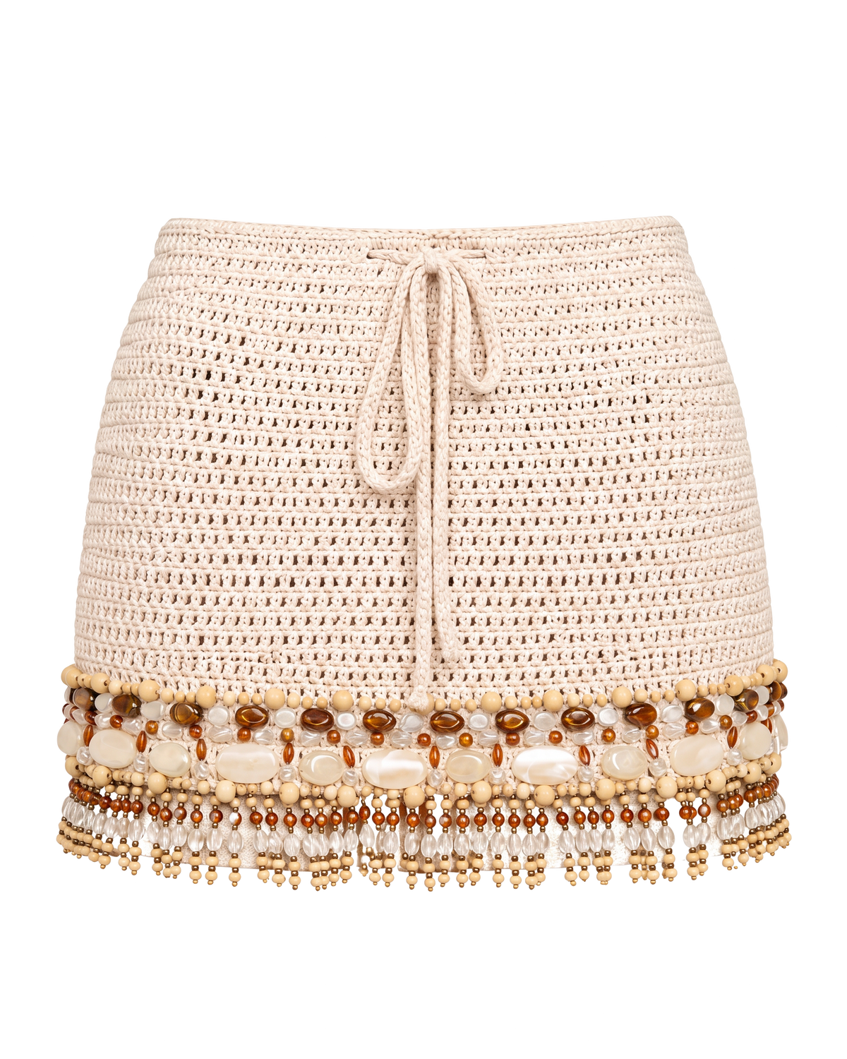 Skirt Crochet Embroidered Ecru by Yasoli, still
