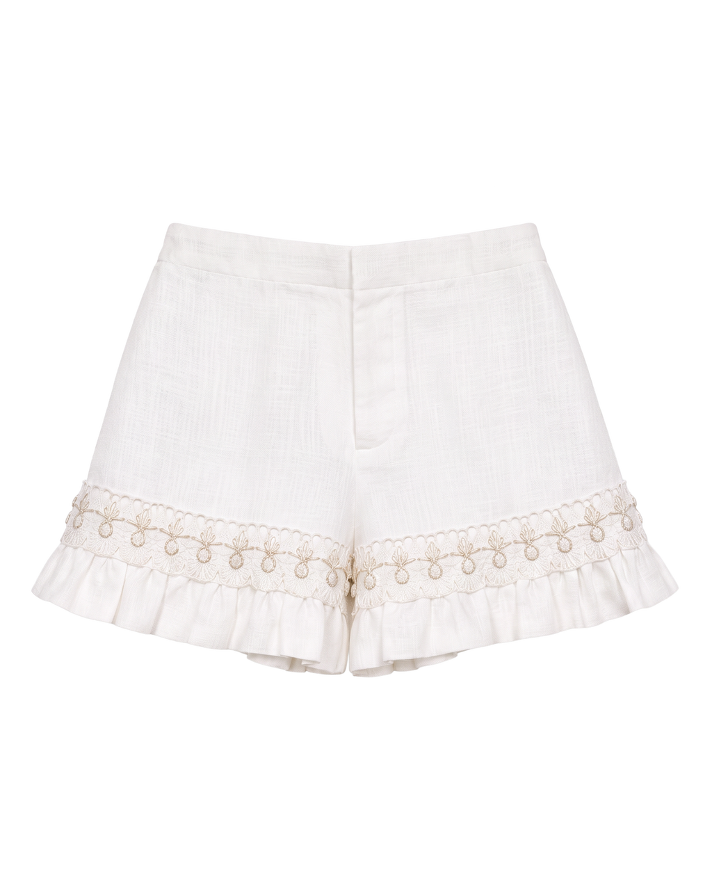 Shorts Linen Off White Lace by Yasoli, still