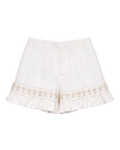 Shorts Linen Off White Lace by Yasoli, still