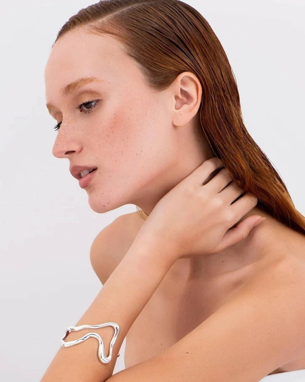 Bracelete Vazado Imersa Prata