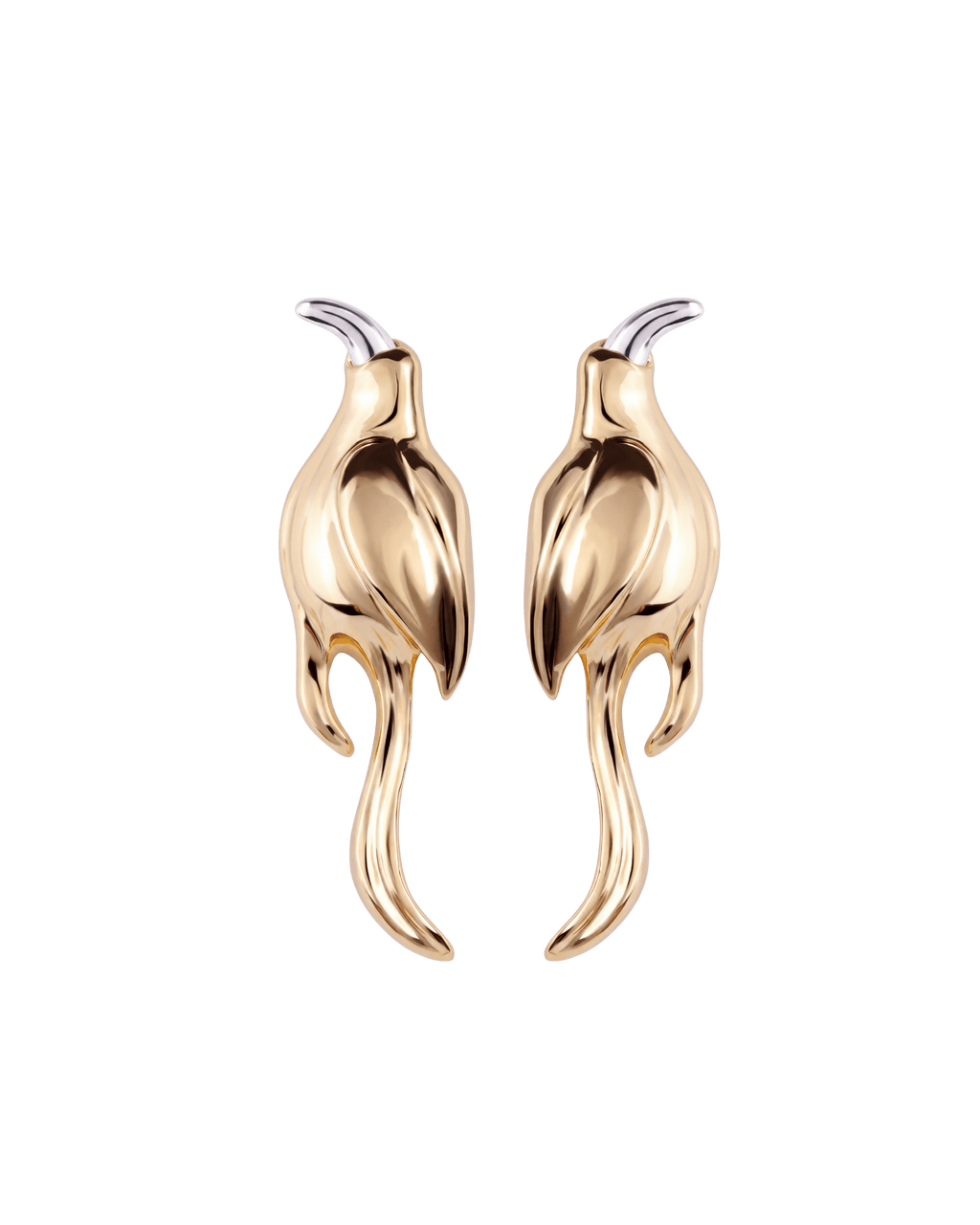 Earring Large Bird Borogodó Gold