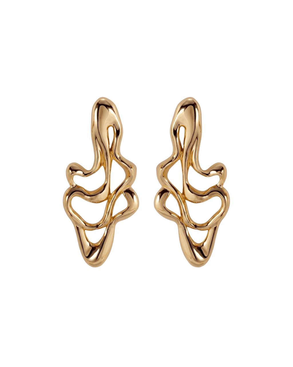Earring Large Openwork Imersa Gold