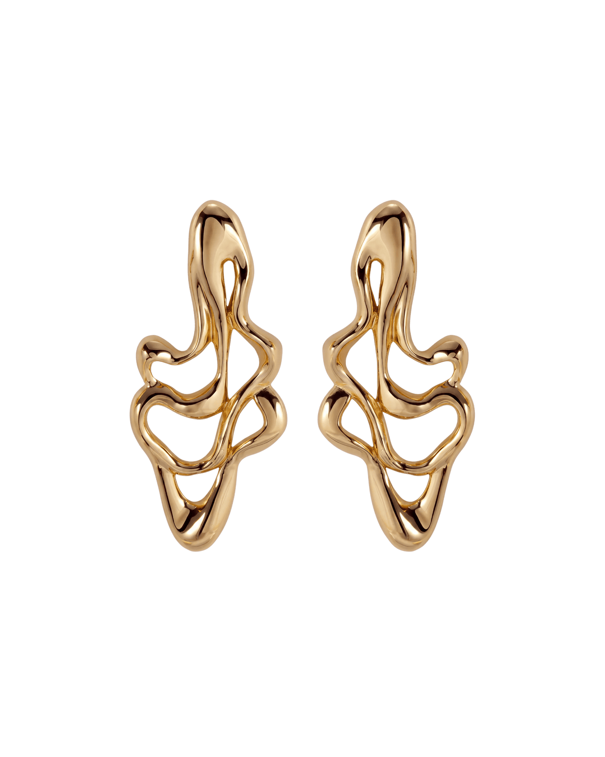 Earring Large Openwork Imersa Gold