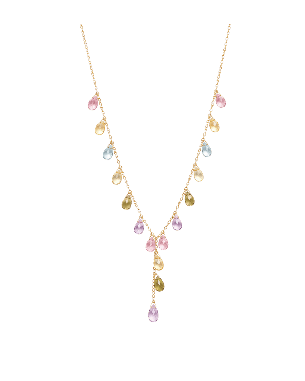 Necklace Bow-Tie Zirconia Multicolor