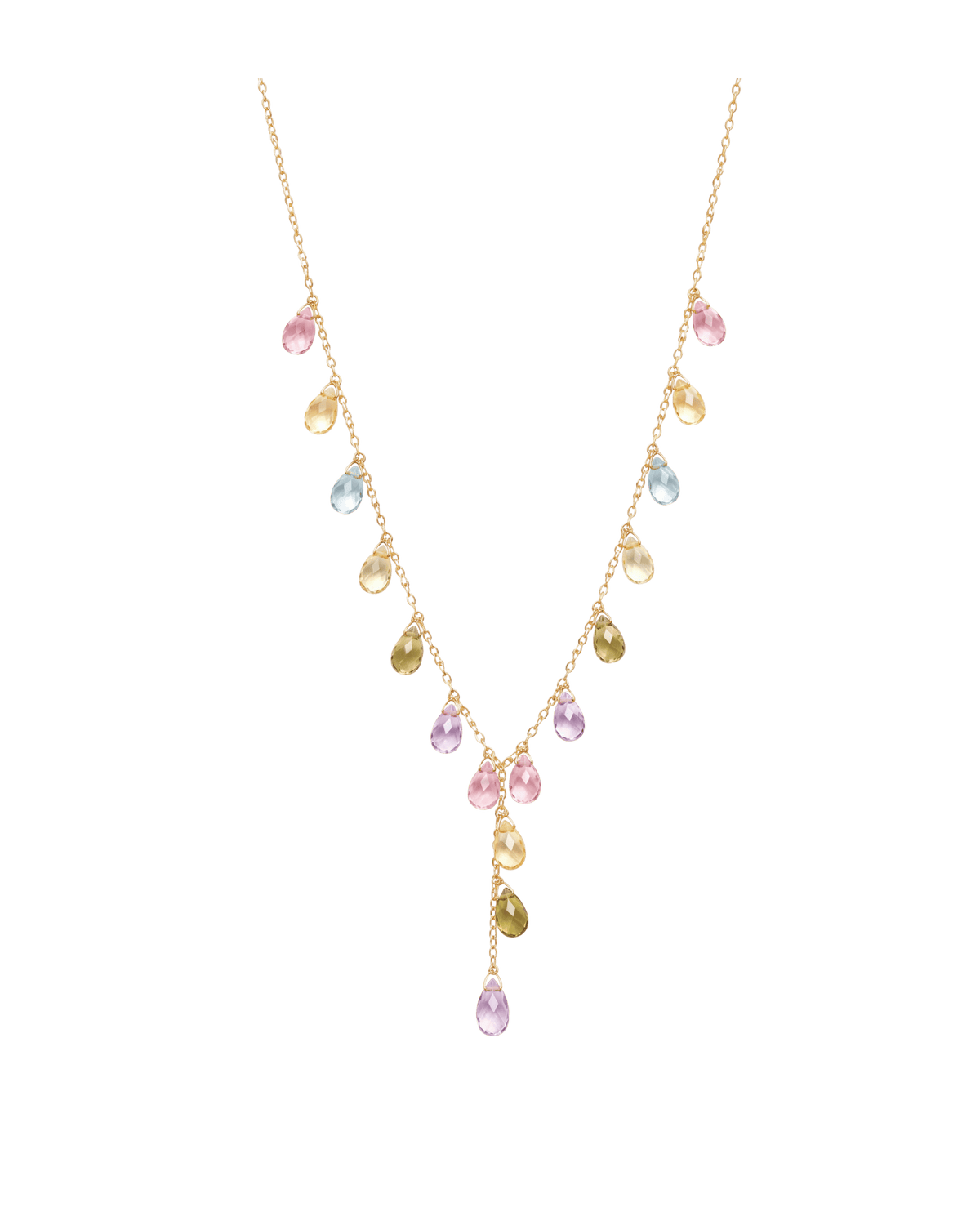 Necklace Bow-Tie Zirconia Multicolor