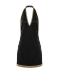 Dress Crepe Black Back Neckline
