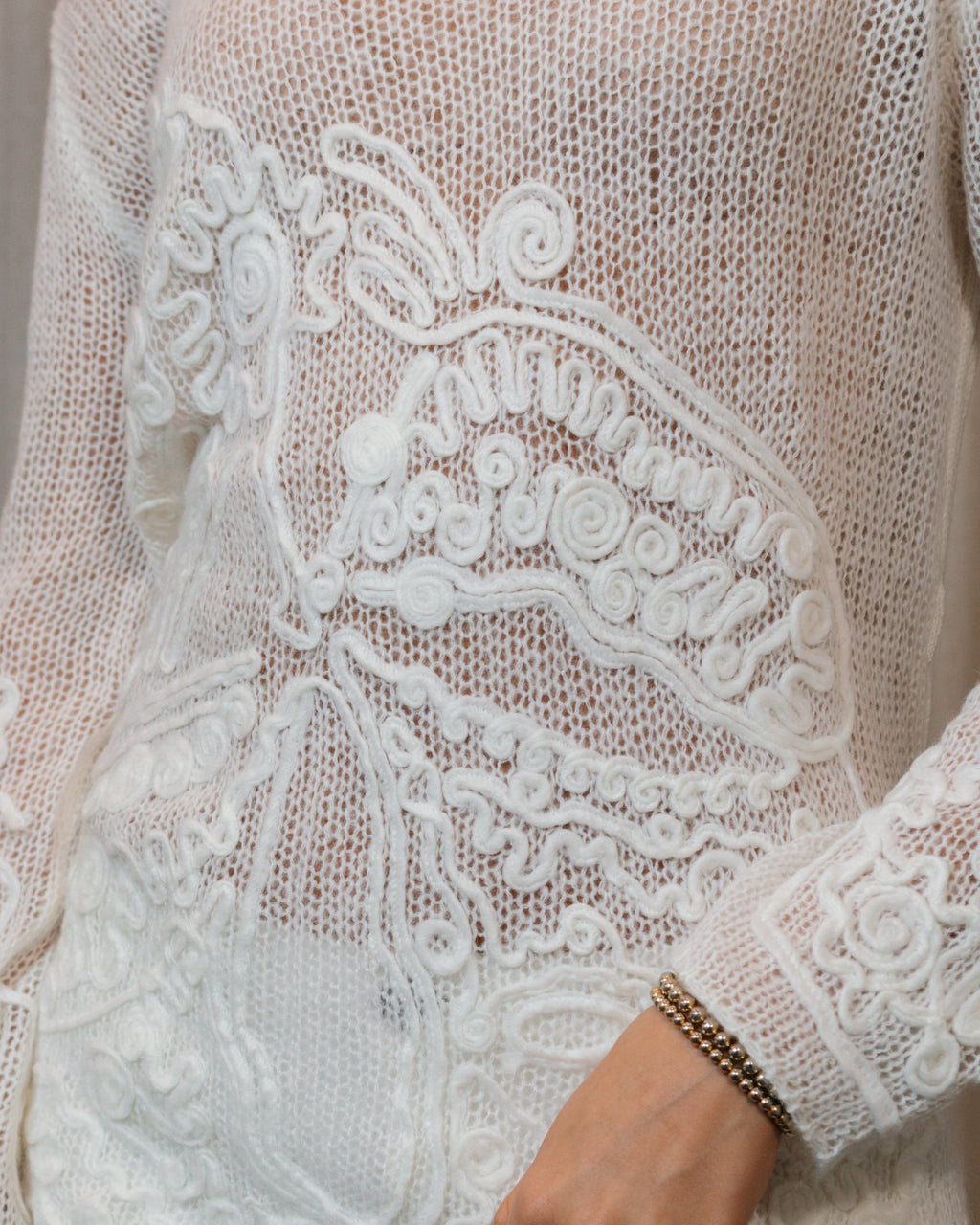 Sweater Flower Embroidery