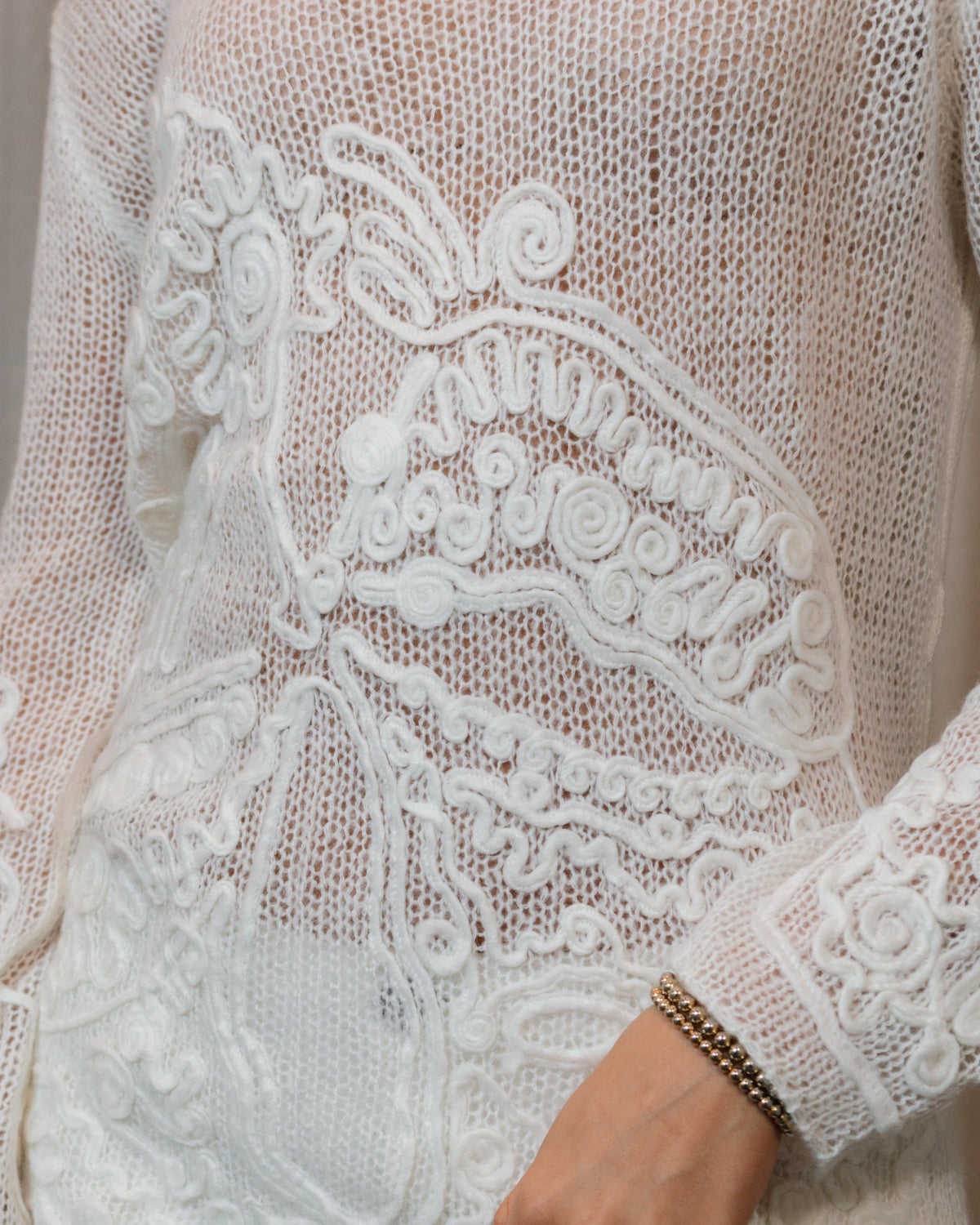 Sweater Flower Embroidery