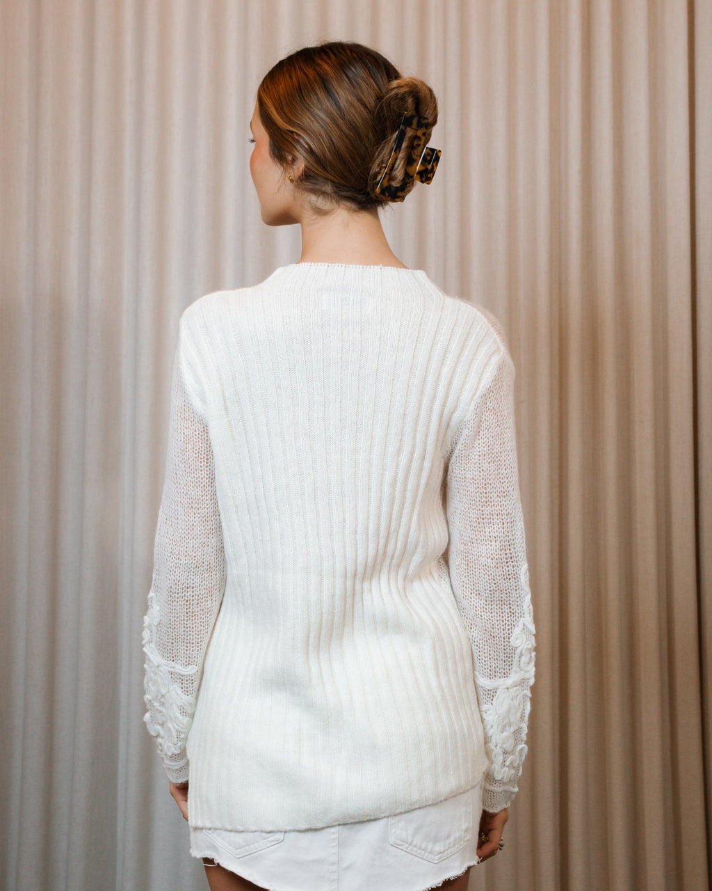 Sweater Flower Embroidery