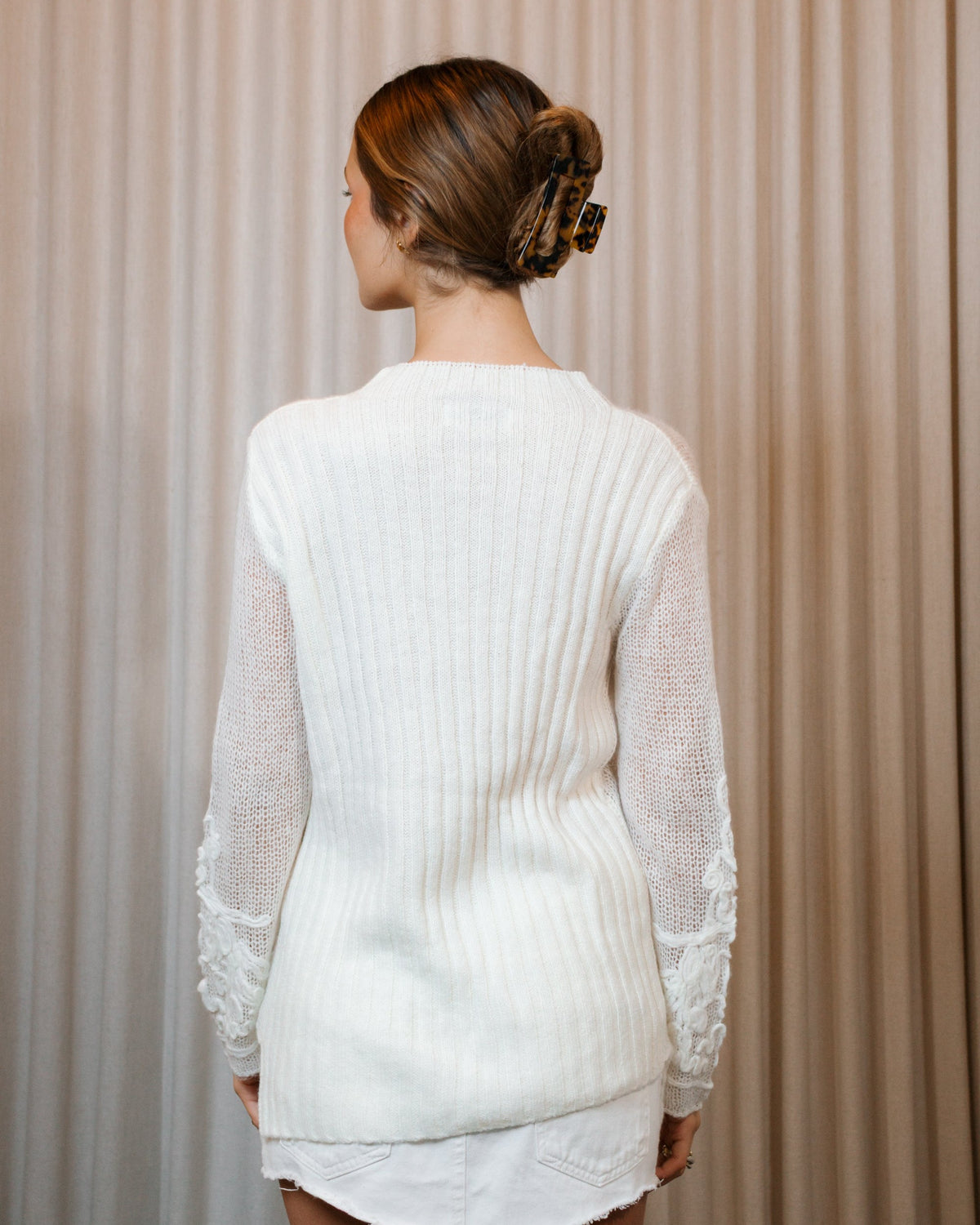 Sweater Flower Embroidery