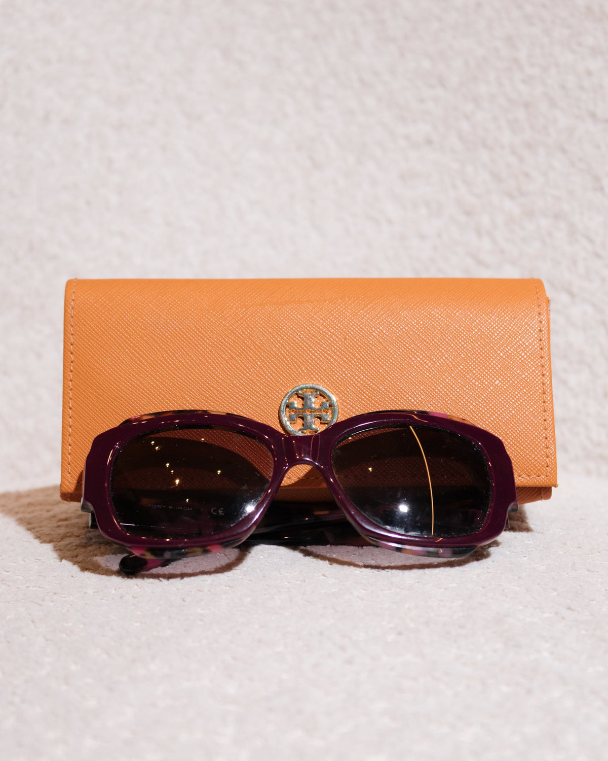 Óculos Tory Burch Tortoise Roxo