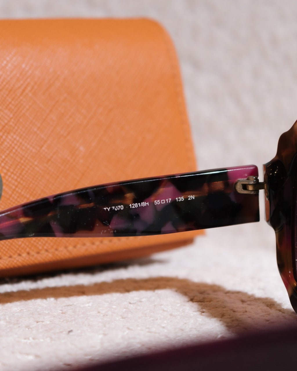 Óculos Tory Burch Tortoise Roxo