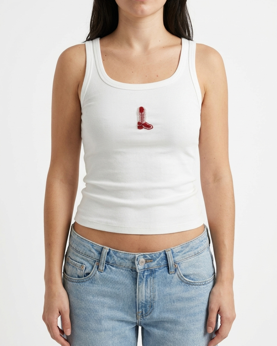 Tank Bota White by Viro, front view
